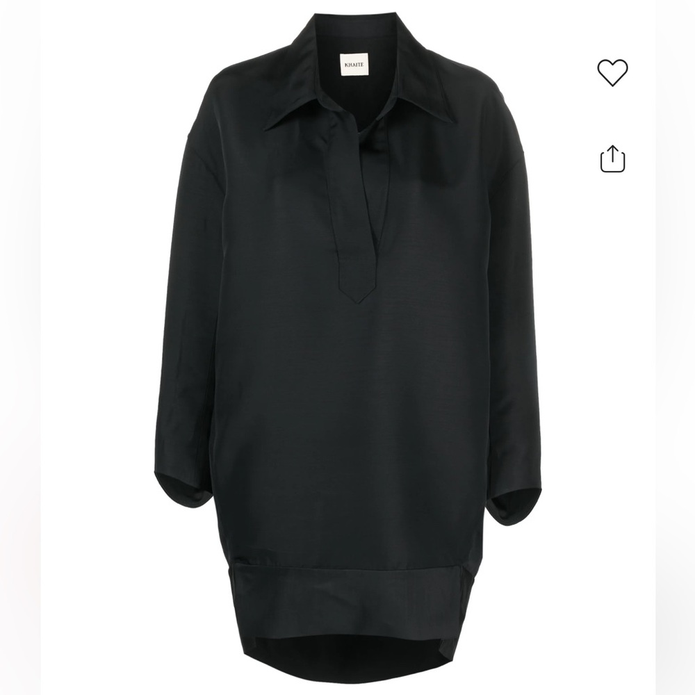 KHAITE Kal Dress Midnight Black Tunic